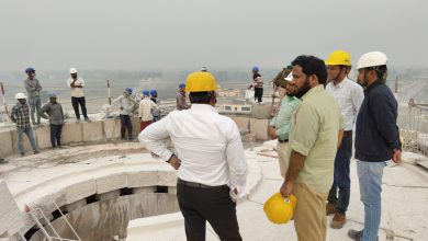 Bihar News-District Officer inspected the Buddha Smriti Stupa under construction in Vaishali.