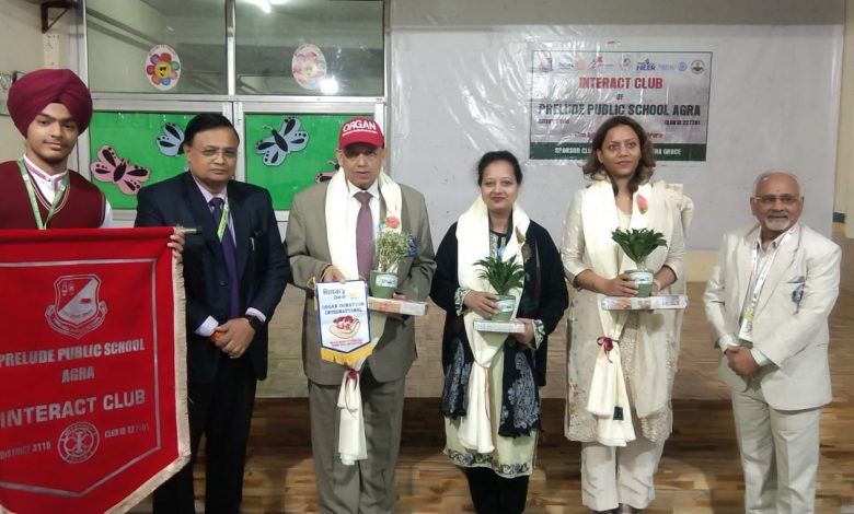 Agra News: A workshop on the importance of organ donation was organized at Prelude Public School on December 14, 2024 under the joint aegis of Interact Club of Prelude Public School and Organ Donation India Foundation.