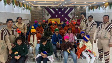 Agra News- Christmas Day in the name of visually impaired children