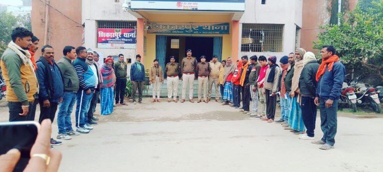 Bihar News Parade of people registered in the goonda register took place