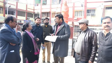 Prayagraj News: District Magistrate and Chief Development Officer along with Honorable former MP Dr. Rita Bahuguna Joshi did a physical inspection of the statue of her mother built near Bahuguna Market and the beautification of the park  