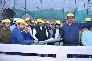 Bihar News-भवन निर्माण मंत्री ने वैशाली में निर्माणाधीन बुद्ध स्मृति स्तूप का किया निरीक्षण