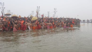 Mahakumbha Nagar Prayagraj: Sangam Nose becomes a favorite spot for bathing festival and Amrit bath  