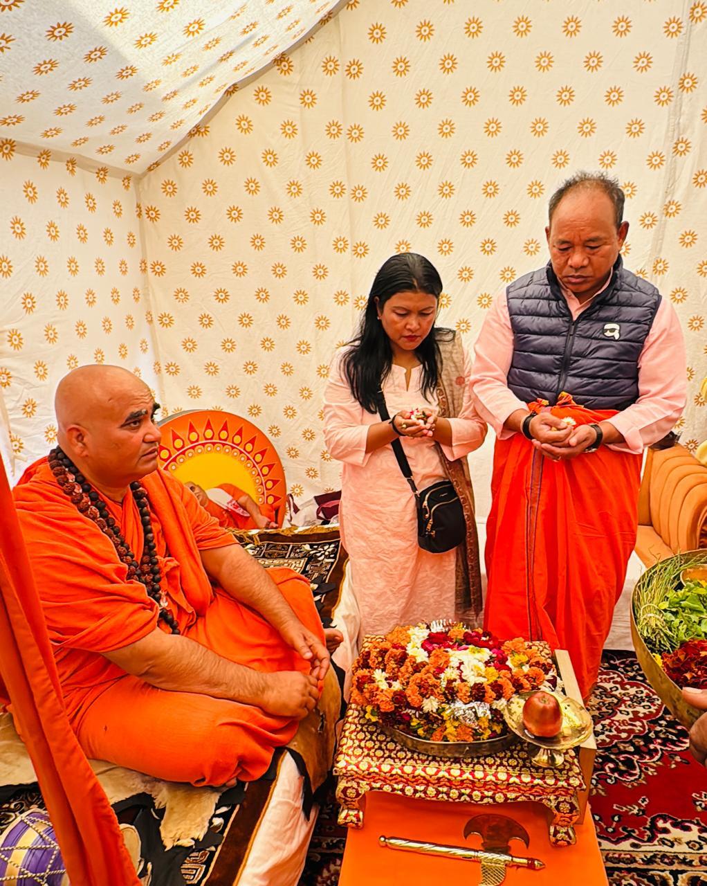 Mahakumbha Nagar Prayagraj News: Arunachal's Home Minister took a holy dip, wished for the happiness and prosperity of the state