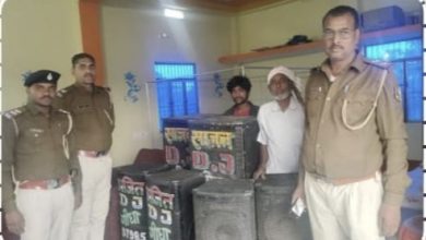 BiharNews Bettiah SP took big action on the occasion of Saraswati Puja, 316 DJ sound boxes seized  
