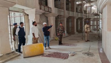 Bihar News-The District Magistrate inspected the construction work of the Buddha Samyak Darshan Museum-cum- Memorial Stupa