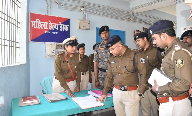BiharNews Bettiah SP inspected Bairia police station, gave many necessary instructions