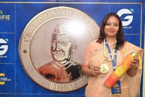Bihar News Garima Devi Sikariya received the national award of "Champion of Change Award"