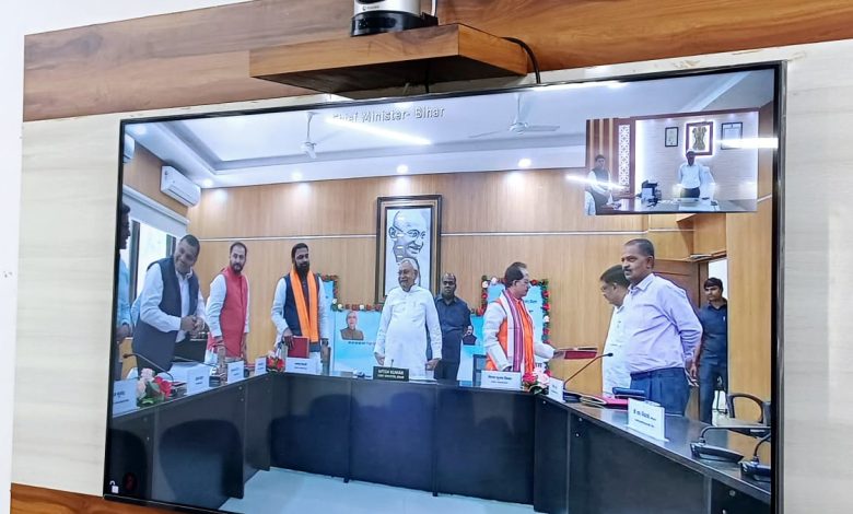 Bihar News Chief Minister inaugurated and laid the foundation stone of water supply schemes/building structures worth Rs 7166 crore 6 lakh under the Har Ghar Nal Ka Jal Nishchay Yojana