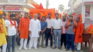 Bihar News:-Rajapakar--- Ram Navami festival was celebrated with pomp and gaiety in various parts of the block