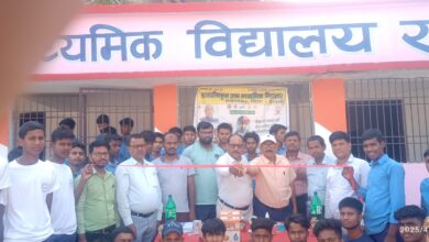 Bihar News-Rajapakar- Sports competitions of various categories were organized in various government higher secondary schools of the block under the Mashal program
