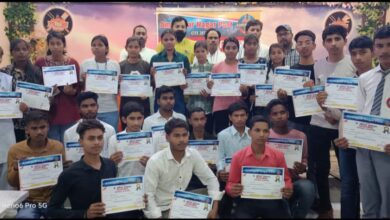 Ambedkar Nagar News- Dr. Bhimrao Ambedkar Scholarship Examination-2025 Felicitation Ceremony program was organized grandly