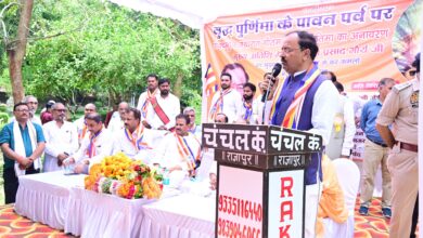 Prayagraj News Hon'ble Deputy Chief Minister unveiled the statue of Lord Tathagata Buddha