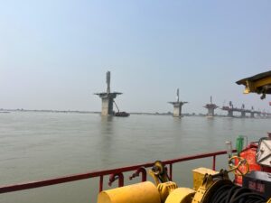 Bihar News-District Magistrate inspected the six lane New Ganga Bridge project, gave instructions for timely completion