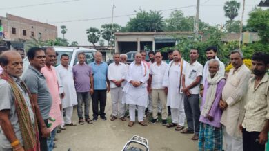 Bihar News- Rajapakar --- Panchayat wise booth committee meeting was held in Narayanpur Bujurg Panchayat and Bakhri Barai Panchayat of the block area