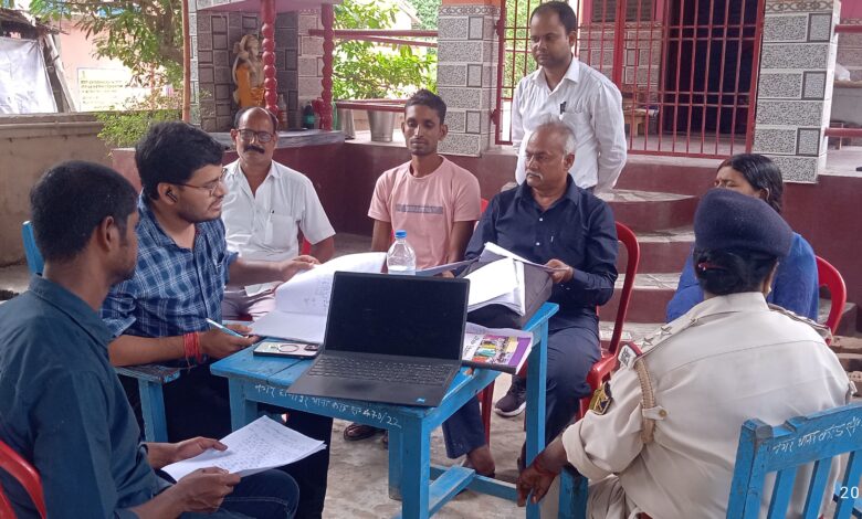 Bihar News-राजापाकर --थाना परिसर राजापाकर में भूमि विवाद निवारण शिविर का आयोजन किया गया