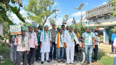 Bihar Neqs-Rajapakar -- As per the program directed by JDU party, a voter awareness rally was taken out by the block JDU workers on Tuesday.