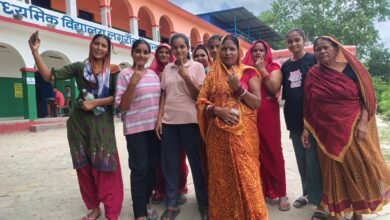 Bihar News- Rajapakar-- Panchayat by-election concluded peacefully in various parts of the block area