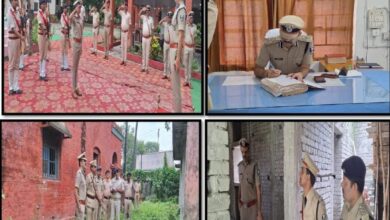 BiharNews Deputy Inspector General of Police, Champaran region Bettiah inspected Yogapatti police station.