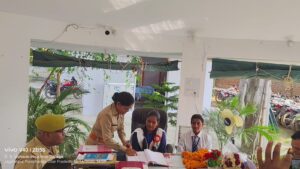 Prayagraj News: Student Mohini became the station head, Radhika was seen in the role of sub-inspector.