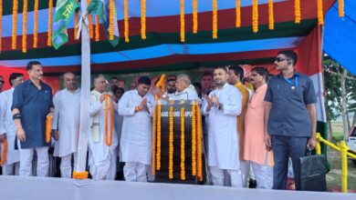 Bihar News- All NDA constituent parties in support of NDA candidate Mahendra Ram from Rajapakar assembly constituency. Leaders urge the public to vote for Mahendra Ram and make him victorious.