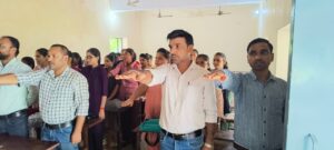 Agra News: National Unity Day celebrated with great pomp at Bhadawar PG College