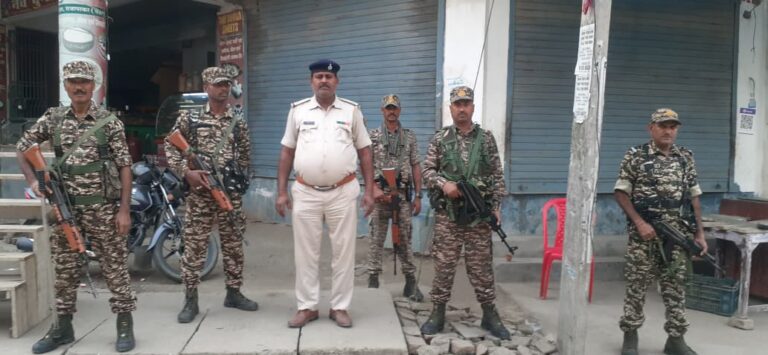 Bihar News: The administration was on high alert at various intersections in the police station area as the vote count was being counted today.