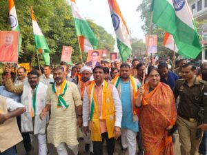 Agra News: A message of unity and integrity was conveyed through the march.