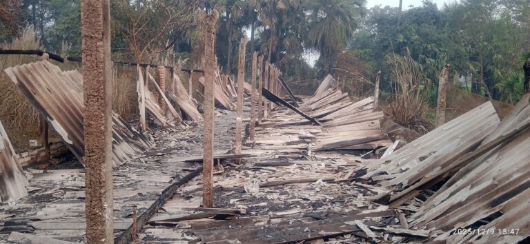 Bihar News - On Monday night, some anti-social elements set fire to a poultry farm in Pachai Jagdish, Ward Number 6, in the police station area.