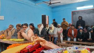 वैशाली : राजकीय उत्क्रमित मध्य विद्यालय जहीगरा में शिक्षक तेज नारायण राय का विदाई समारोह