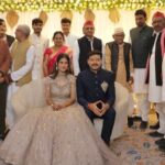 रिंग सेरेमनी में पहुंचे अखिलेश यादव, प्रो. वीरेन्द्र सिंह चौहान परिवार ने जताया आभार