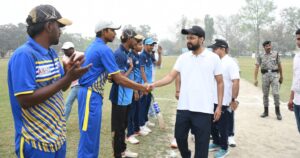 बेतिया पुलिस लाइन में AIDS Helpline 1097 Cricket Cup और रक्तदान शिविर