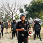 बेतिया पुलिस द्वारा दंगा नियंत्रण टीम की मॉक ड्रिल का अभ्यास